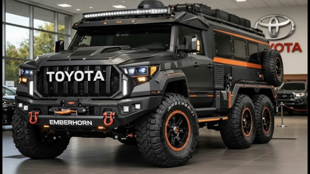 2026 Toyota 6×6 Emberhorn – The Ultimate Black Off-Road Beast