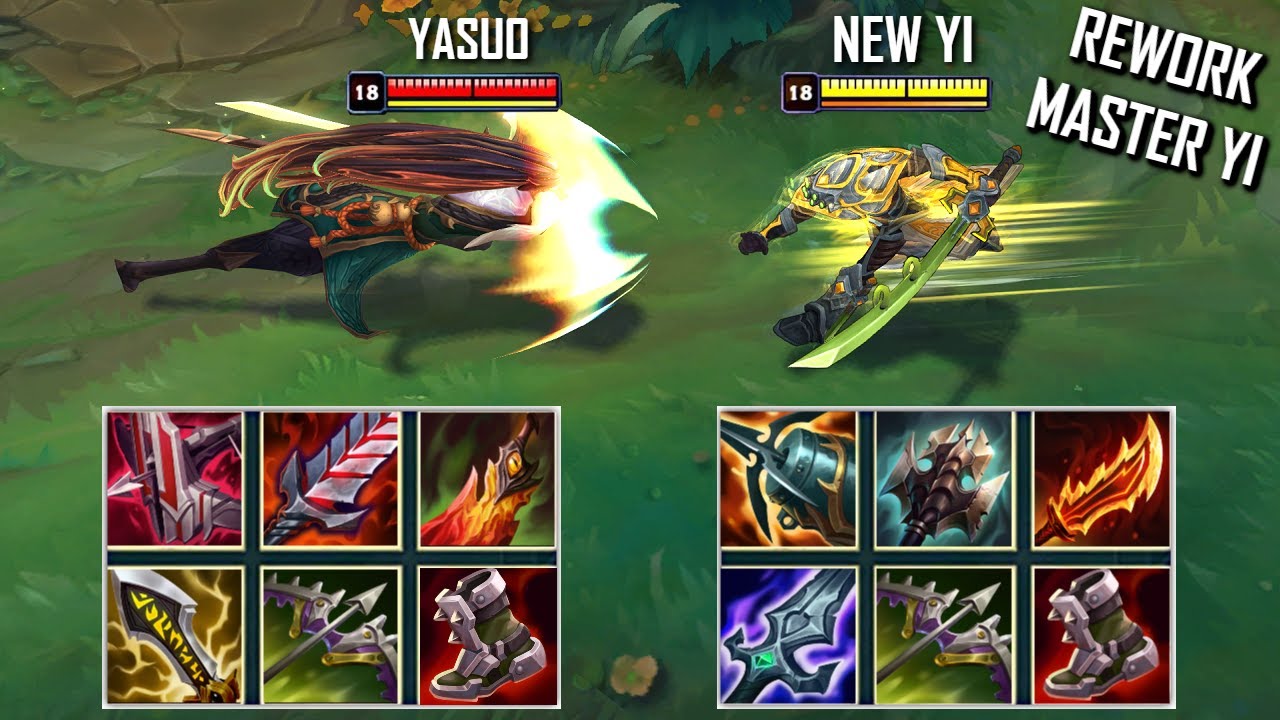 NEW MASTER YI vs YASUO FULL BUILD FIGHTS & Best Pentakills!