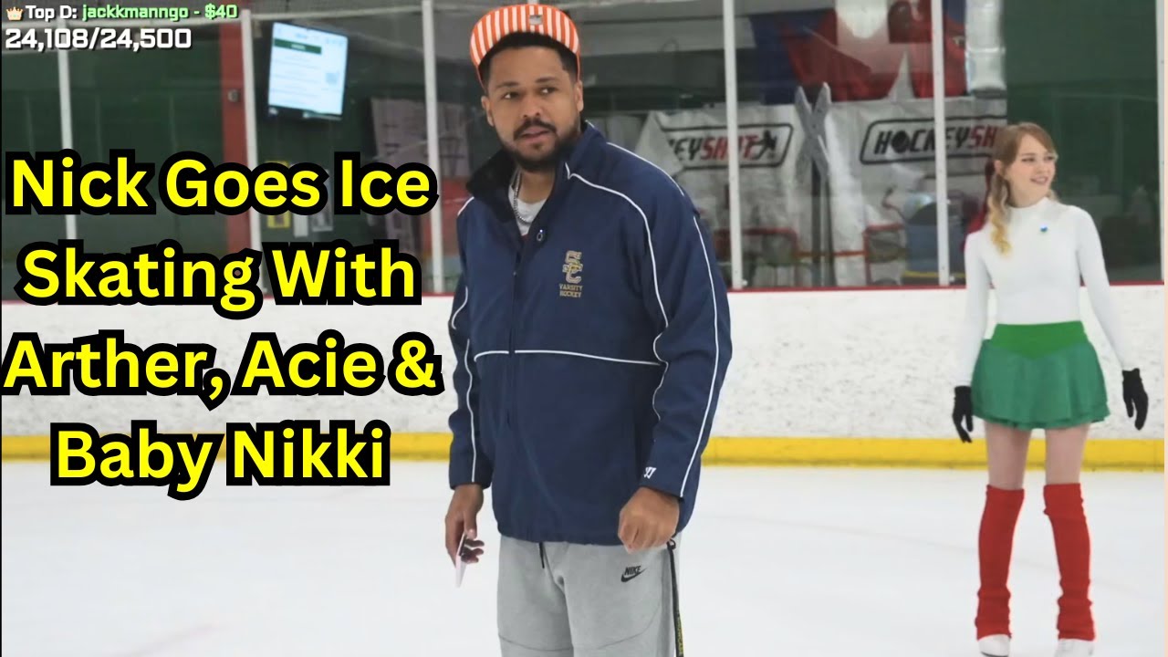 Nmplol Goes Ice Skating with MisterArther, Baby Nikki & Acie