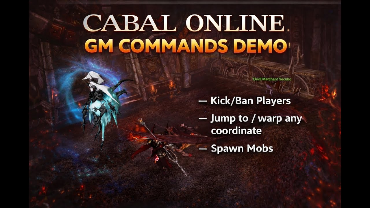 CABAL ONLINE GM COMMANDS HACK DEMO