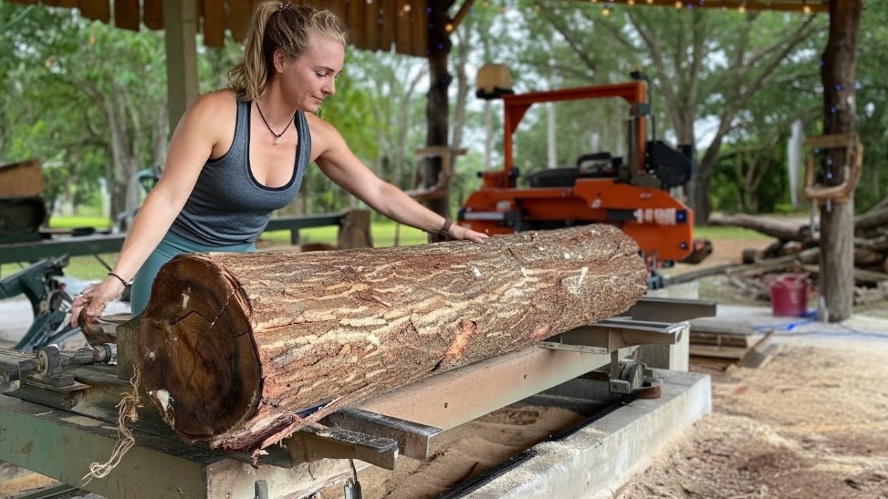 Mystery Log On The Mill | Was Not Expecting That Inside!