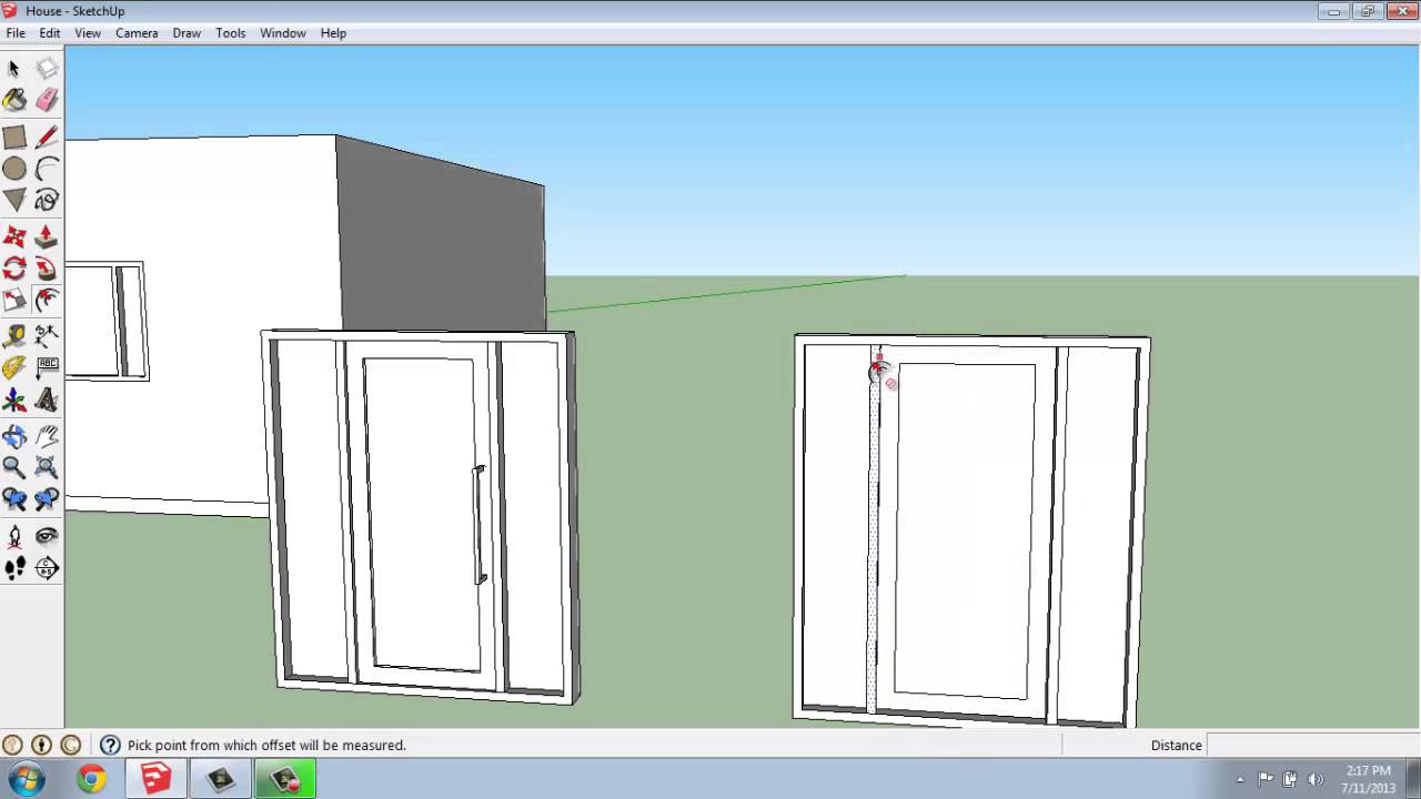 SketchUp #24 - Small House - Creating Basic Doors - Brooke Godfrey