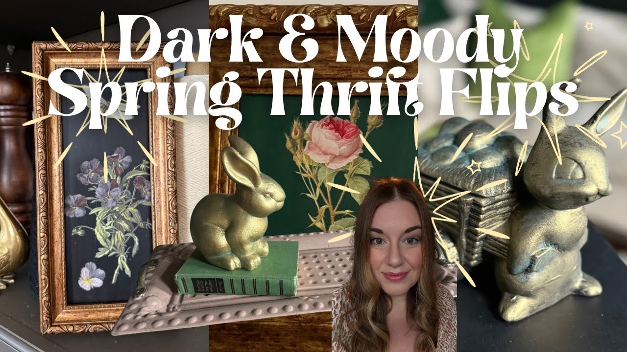 Transforming Thrifted Finds into DARK AND MOODY Spring Decor-Five Easy DIYS-NEW Iron Orchid Designs