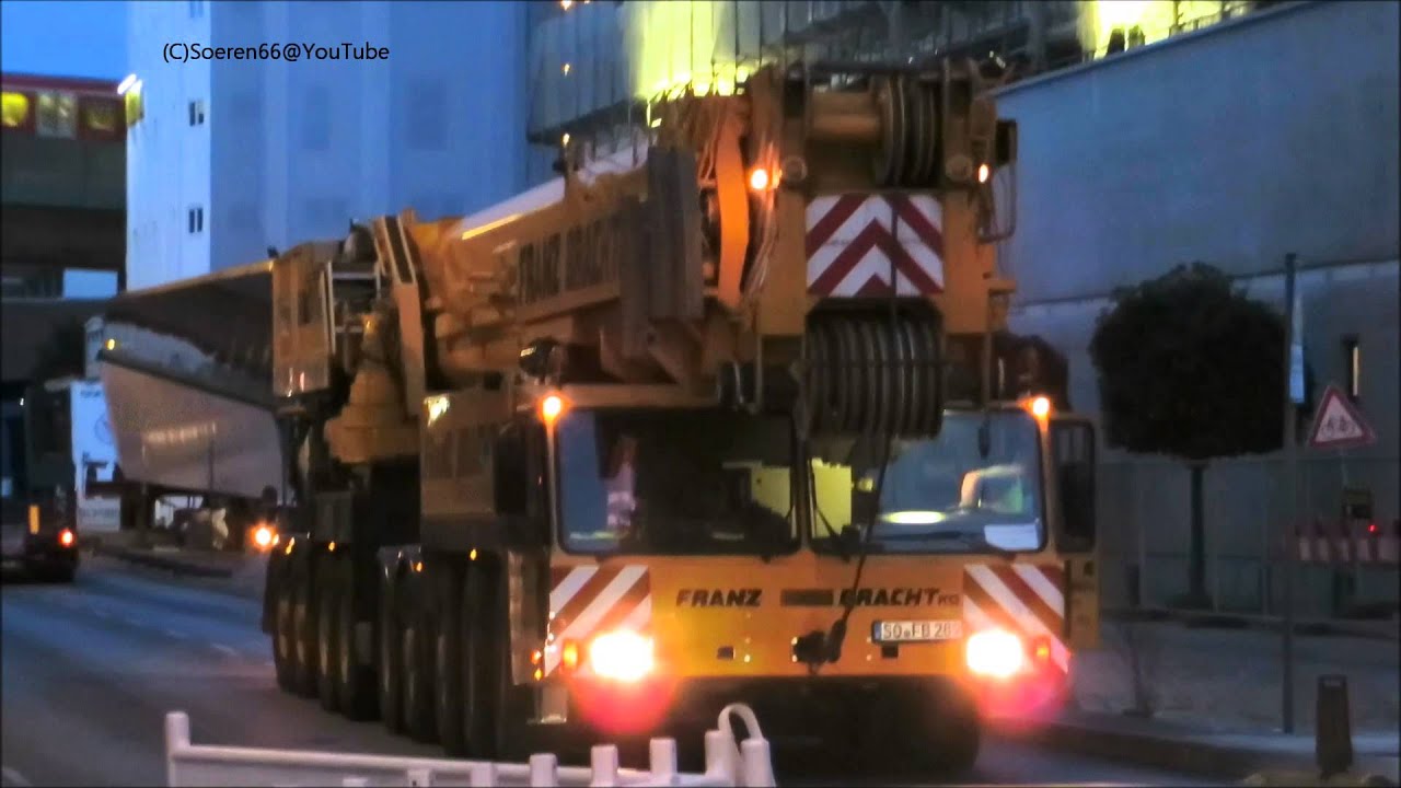 Ankunft DEMAG AC 1600 am Einsatzort Nordkanalstr. - Soeren66