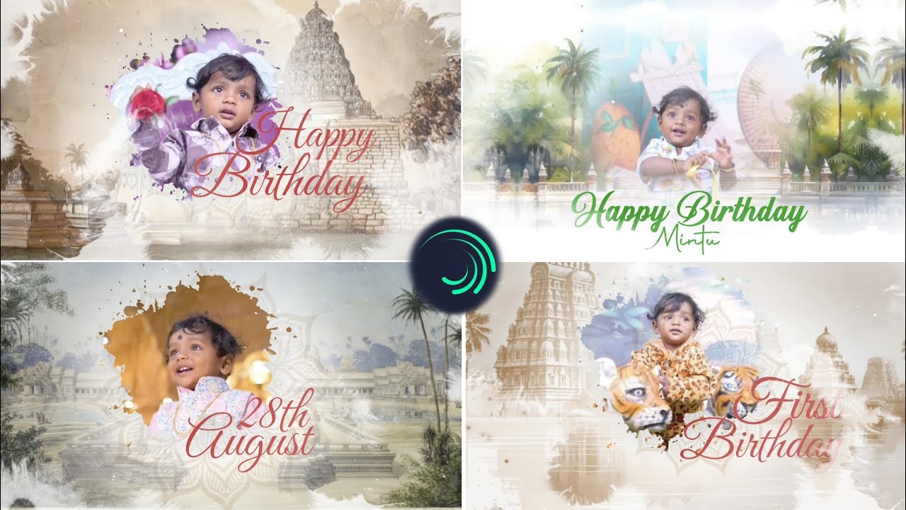 Beautiful Birthday video 💕 easy edit on Alight motion 🎥 treding music🎶#happy  #birthday #mintu 