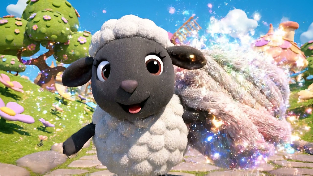 Baa Baa Black Sheep Magic Wool Delivery | Colorful Rainbow Sheep & Kids Songs