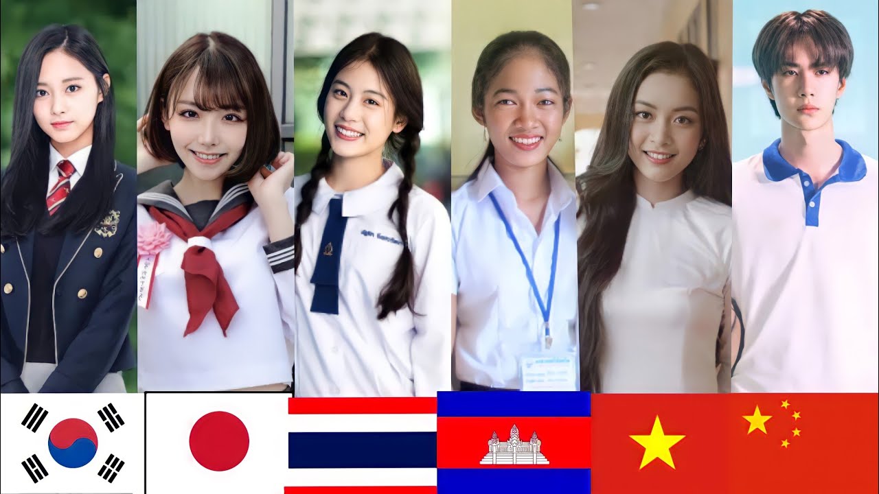 Asian School Uniforms.. korean.japan.thailand.Cambodia.vietnam.China.