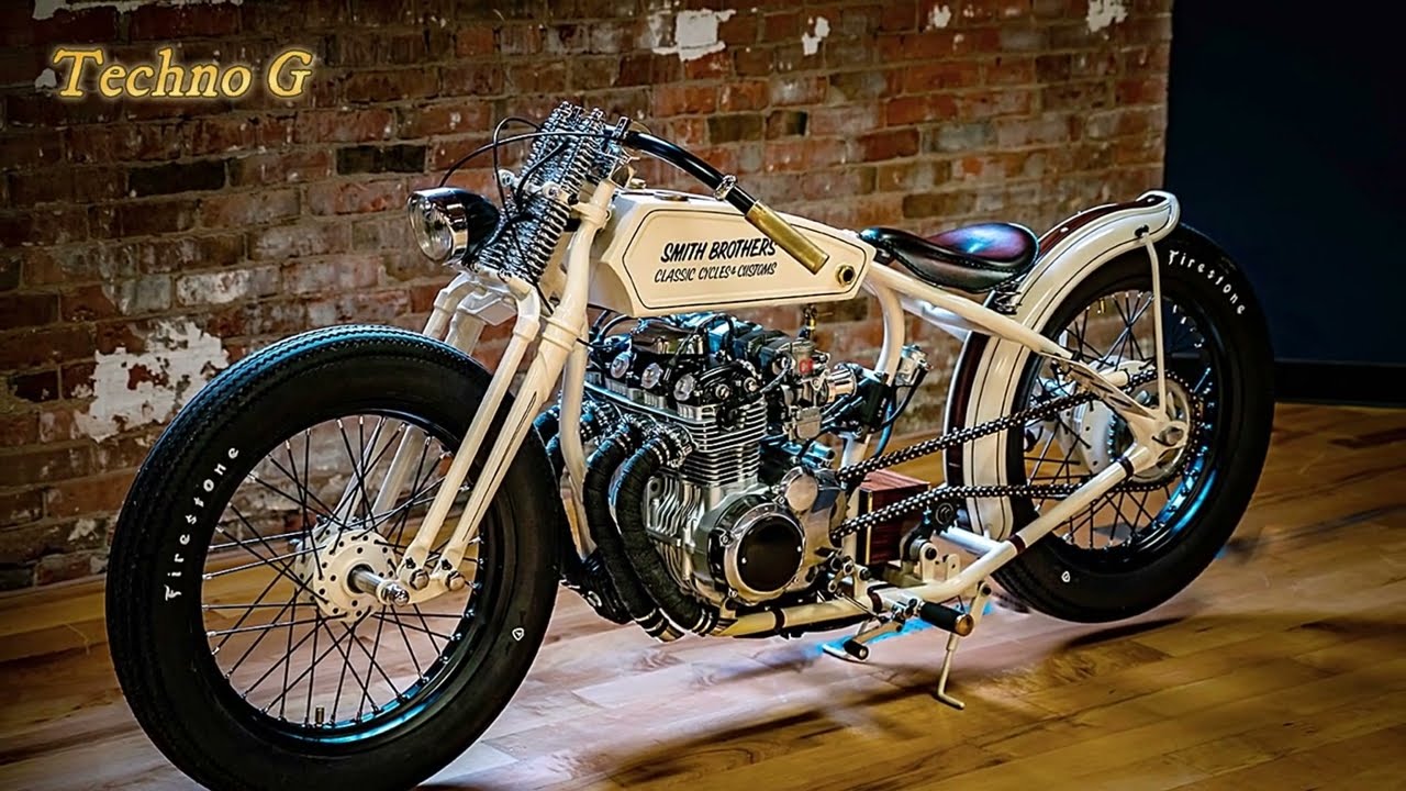 Custom Honda CB350F Board Tracker: A Tribute to Classic Motorcycle Racing