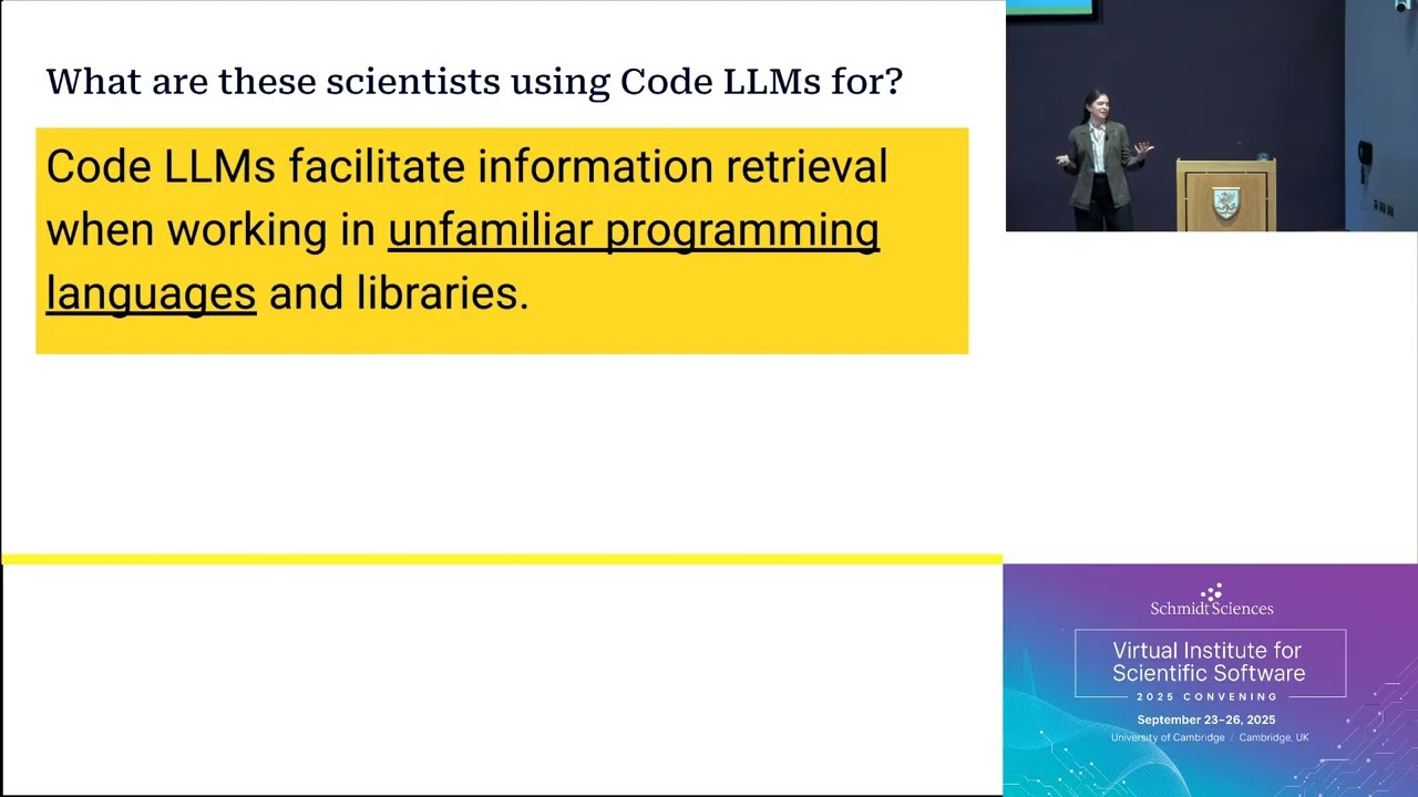 Keynote - The Future of Scientific Code in the Era of Generative AI (Cross-VISS 2025)