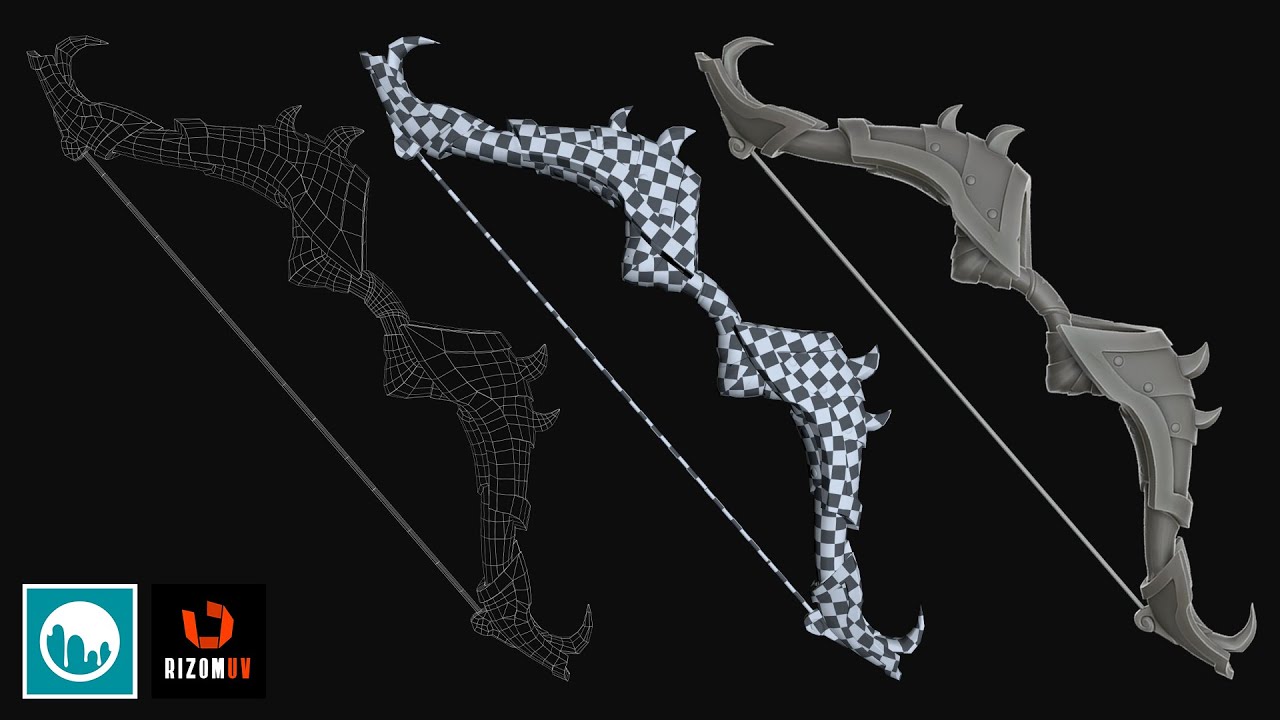 Retopology and sweep UV - 3DCoat, RizomUV