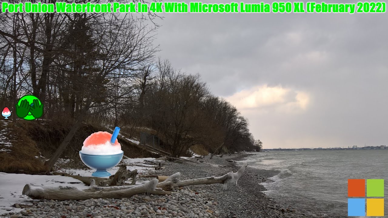 Port Union Waterfront Park In 4K With Microsoft Lumia 950 XL (February 2022)