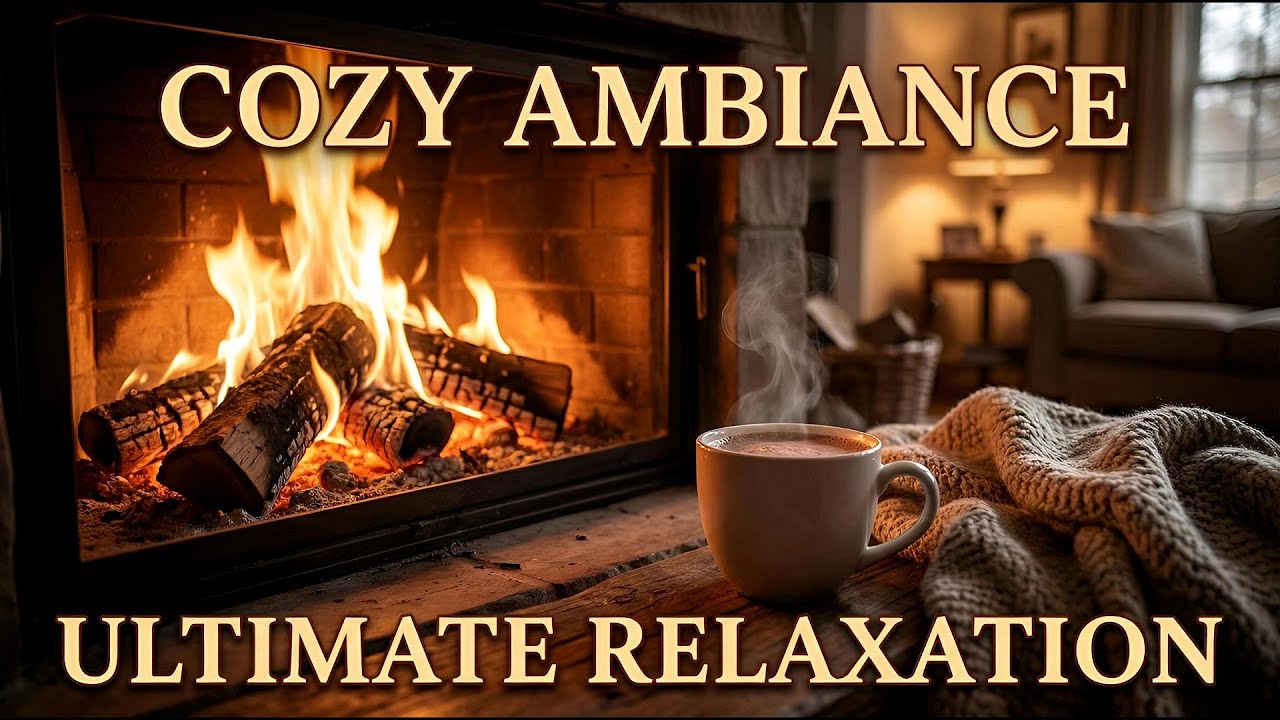 RELAXING FIREPLACE [4K] 3h🔥😴 (no Blackscreen)
