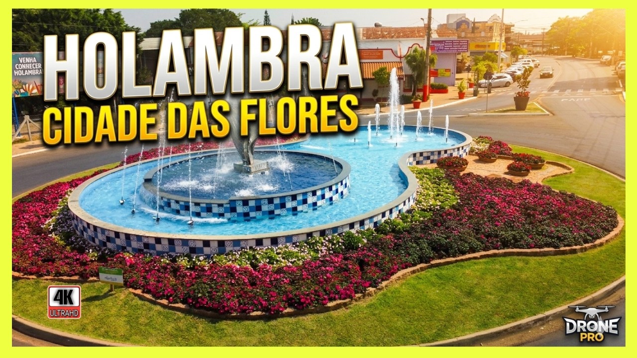 Cidade das flores encanta a todos interior de S&atilde;o Paulo (4k)