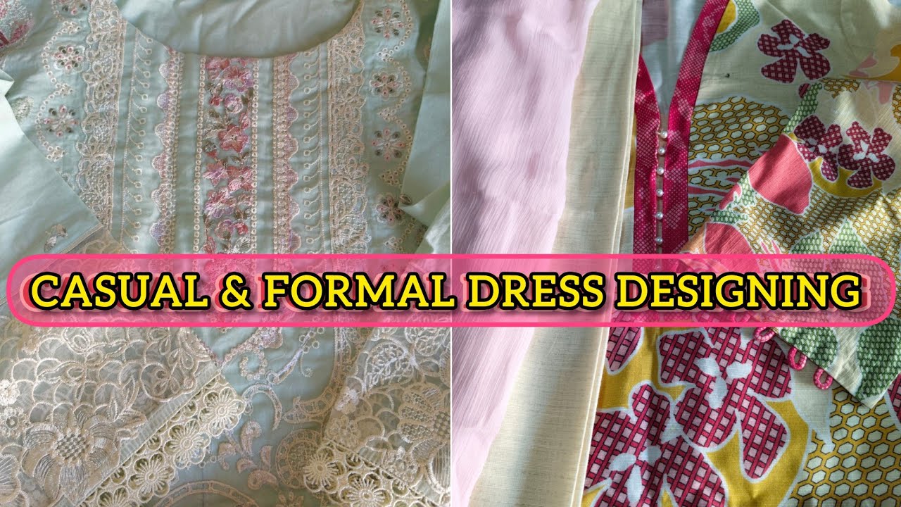 Casual and formal dress designing ideas|| Beautiful elegant and trendy outfits 🥻💧