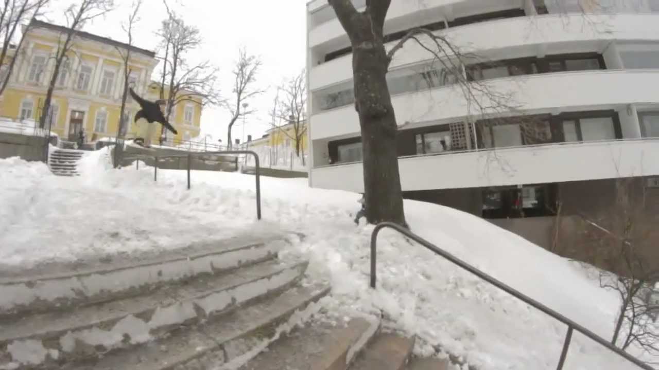 90sec with Sami Luhtanen | Finest Snowboard Video, Rails, Kicker & Street