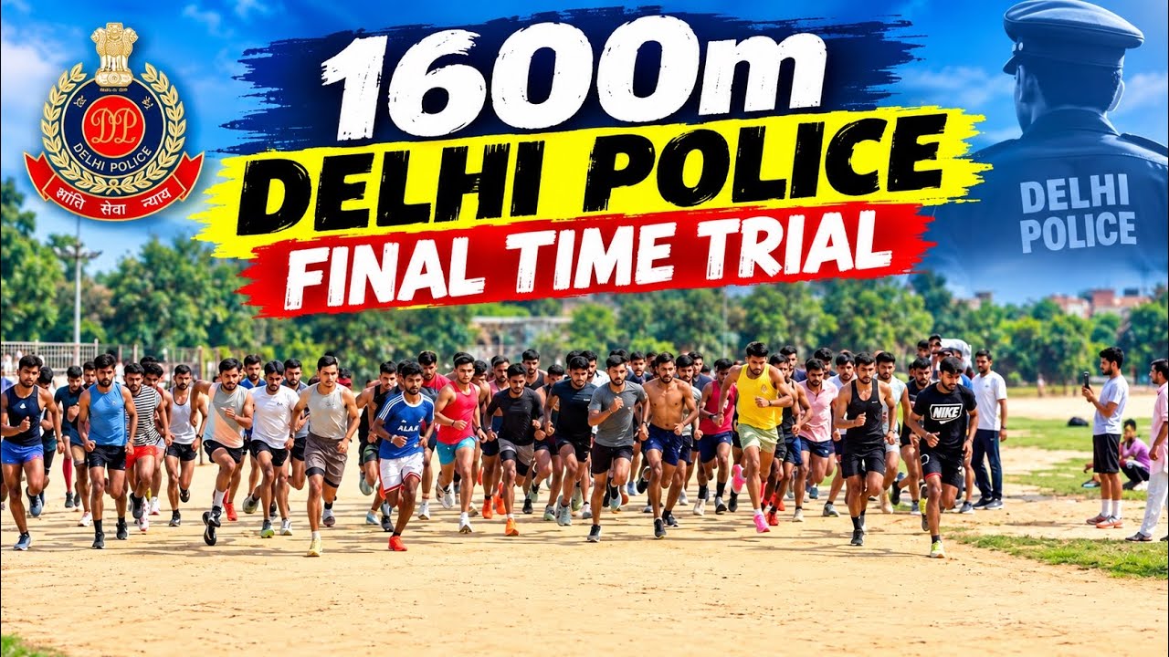1600m Delhi Police Final Time Trial || Delhi Police 1600m Final Time Trial 