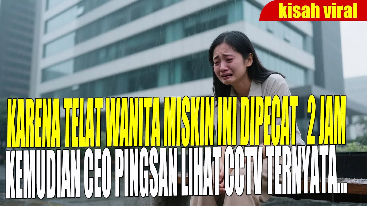 Karena Telat 10 Menit Wanita Miskin Ini Dipecat 2 jam Kemudian CEO Pingsan Lihat CCTV Ternyata......