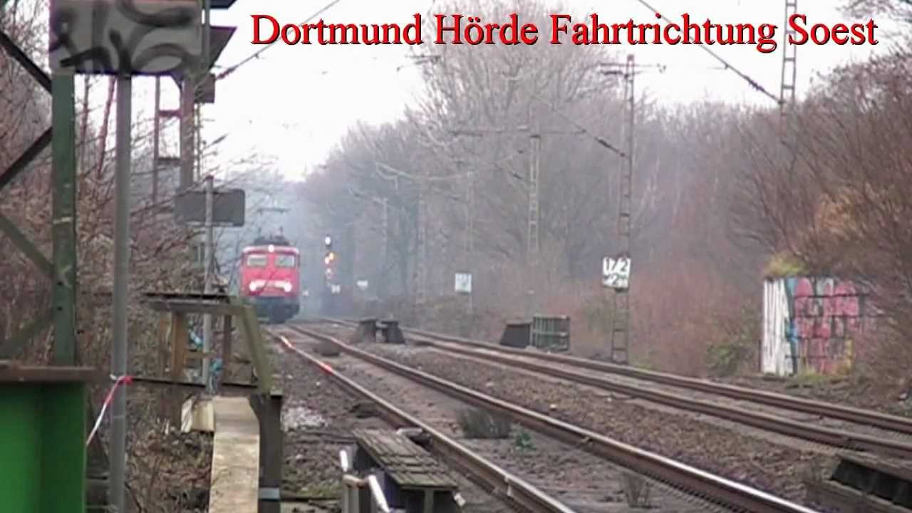 .Die Baureihe 110 auf der RB 59 Strecke Dortmund - Soest.  German Class 110 electric locomotive