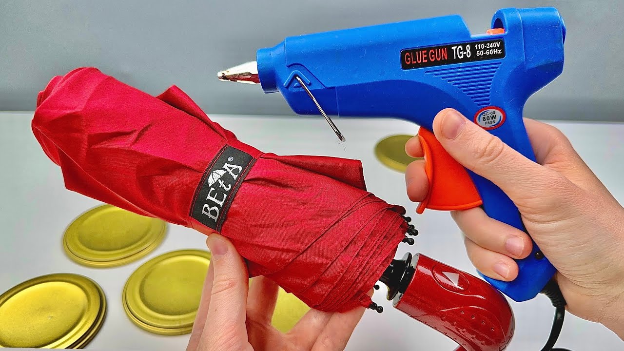 «Я держал свой старый зонт в течение 10 лет для этого! Umbrella Upcycling!