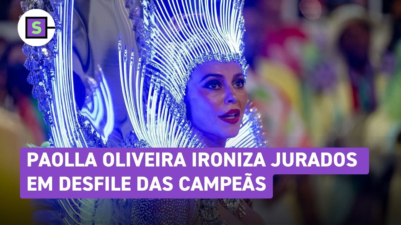 Paolla Oliveira se manifesta sobre jurados e defende a bateria no desfile das campeãs: 'Tá surda?'