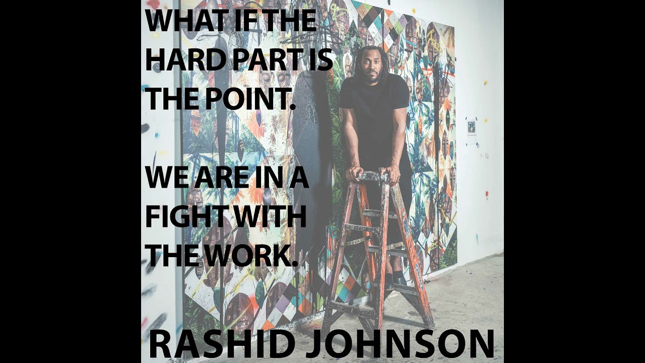 Art is Hard. What If The Hard Part Is The Point. We Are In A Fight With The Work.