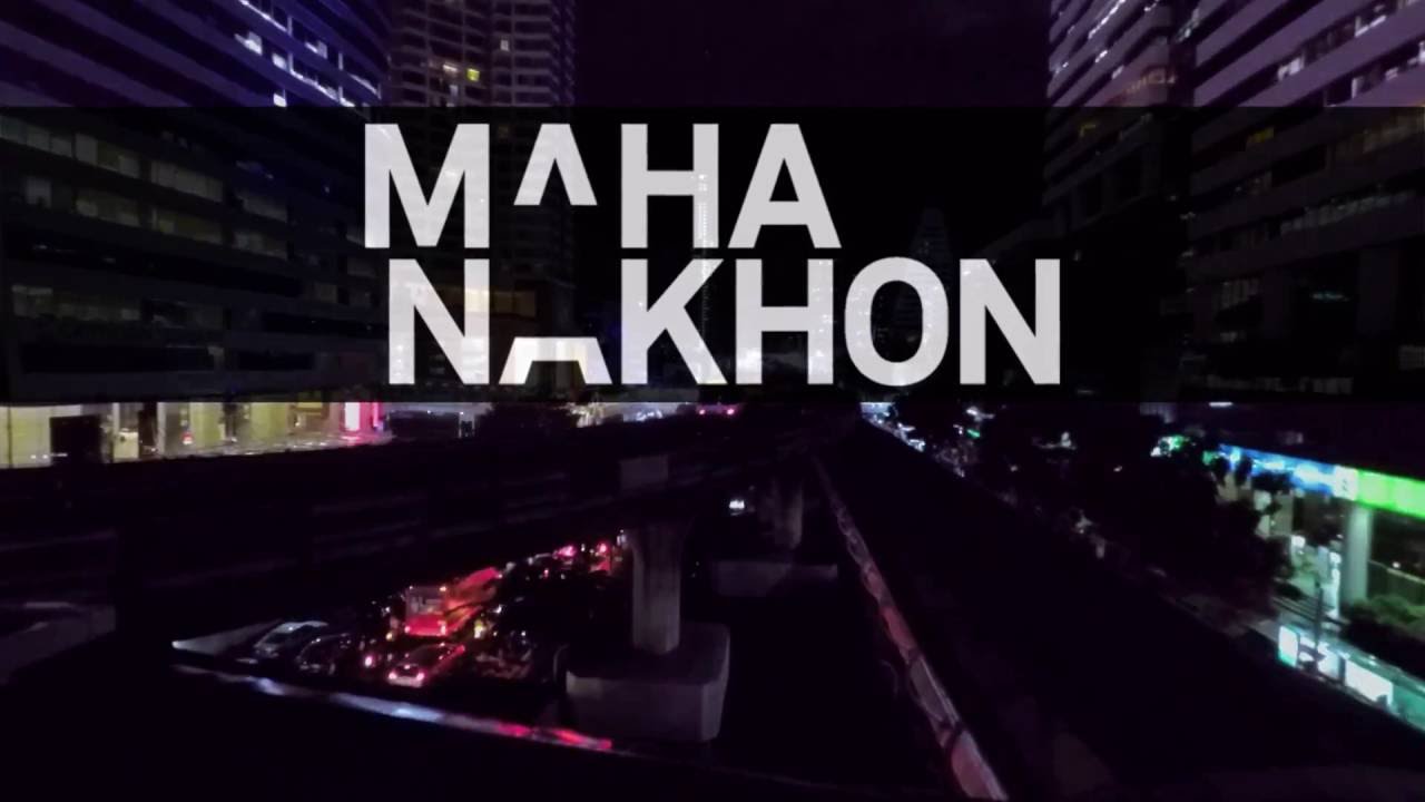 Mahanakhon Building Lighting show in Bangkok drone