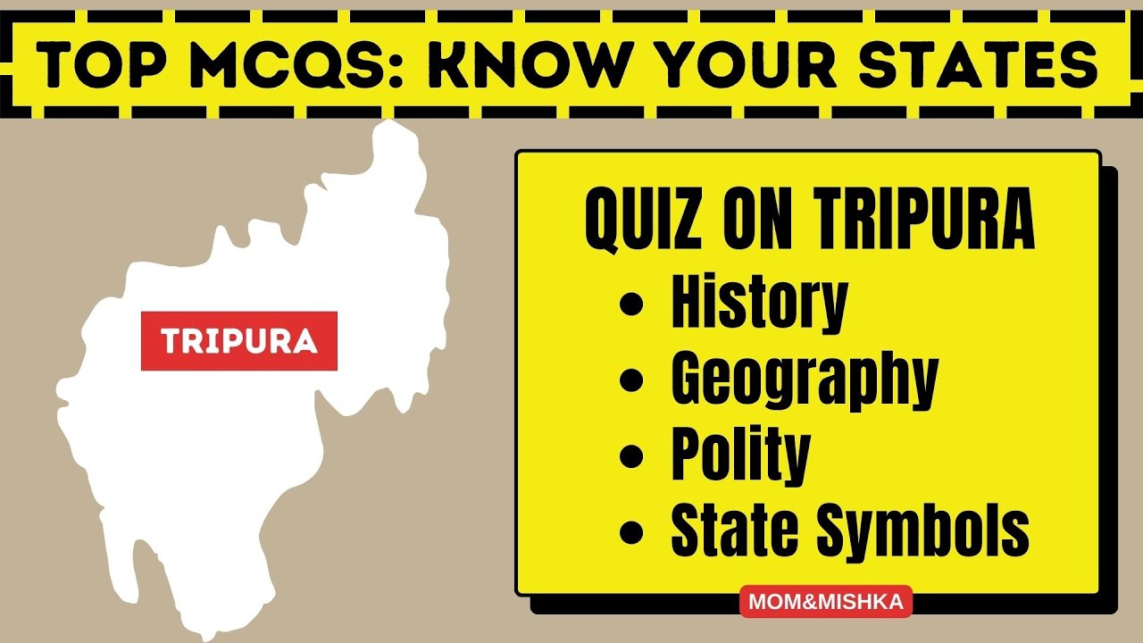 TRIPURA GK Quiz | Indian State Quiz | TRIPURA Foundation Day - Top 80 MCQs