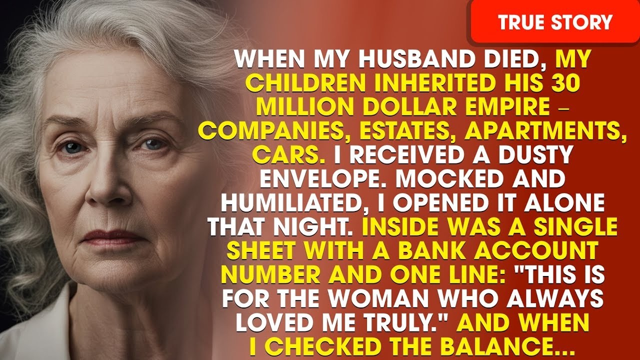 My Children Took 30 Million Dollars — I Got a Dusty Envelope  What I Found Inside Changed Eve