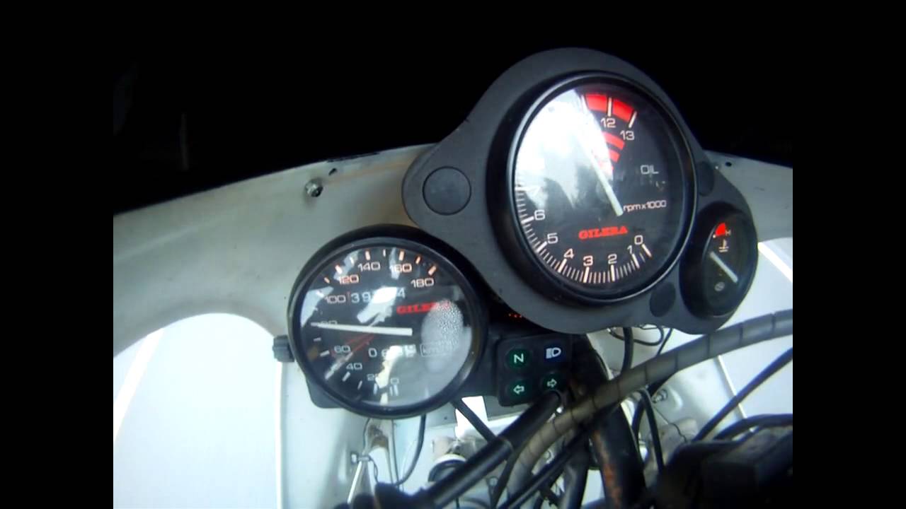 Gilera sp01 acceleration new gear-ration 0-140km/h 720p