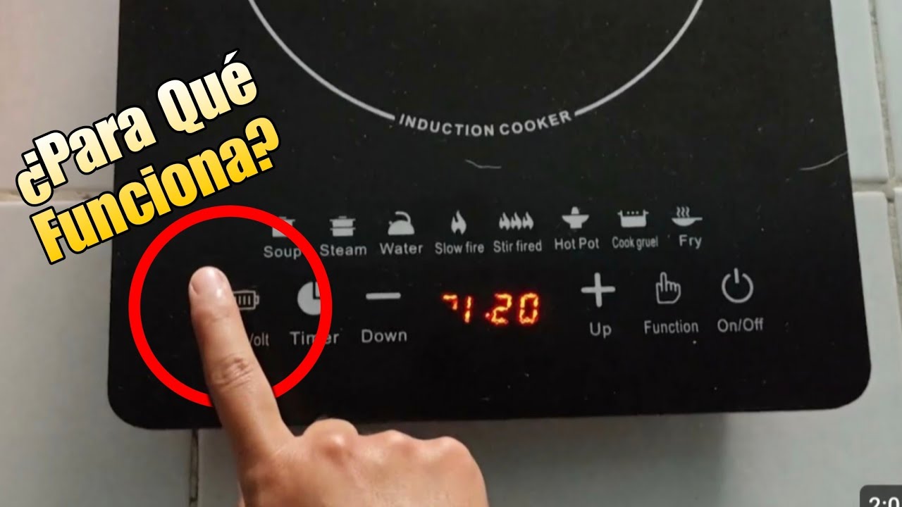 Te Enseño Para Que Sirve el Botón de la Batería en tu Parrilla de Inducción 