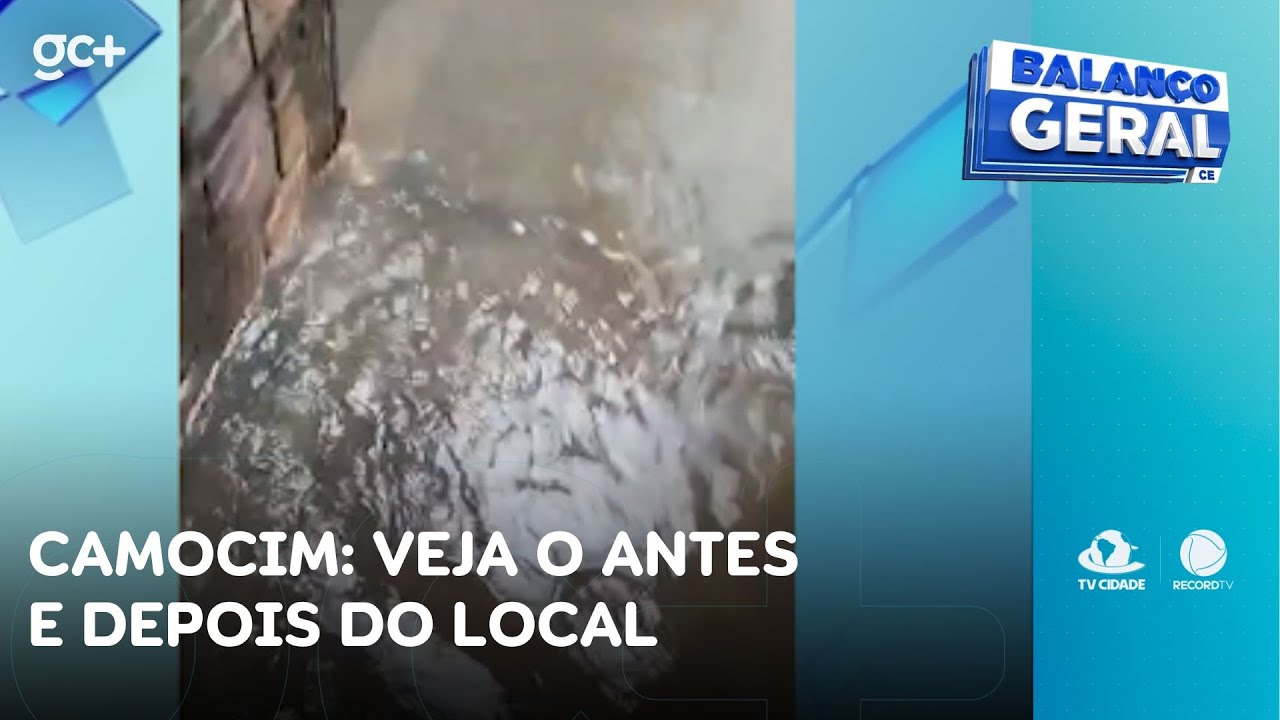 Após chuva forte, veja o antes e depois do local | Balanço Geral CE