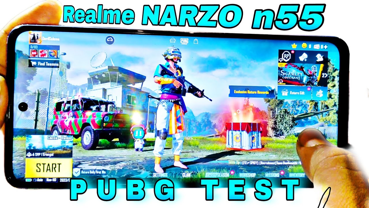 Realme narzo N55 pubg test | realme narzo n55 gaming review | only 9999/-