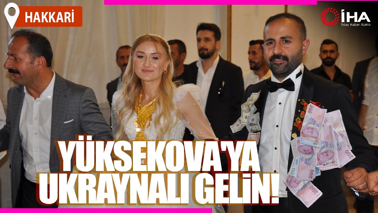 Ukraynalı Tetianna’ya Yüksekova’da Görkemli Düğün