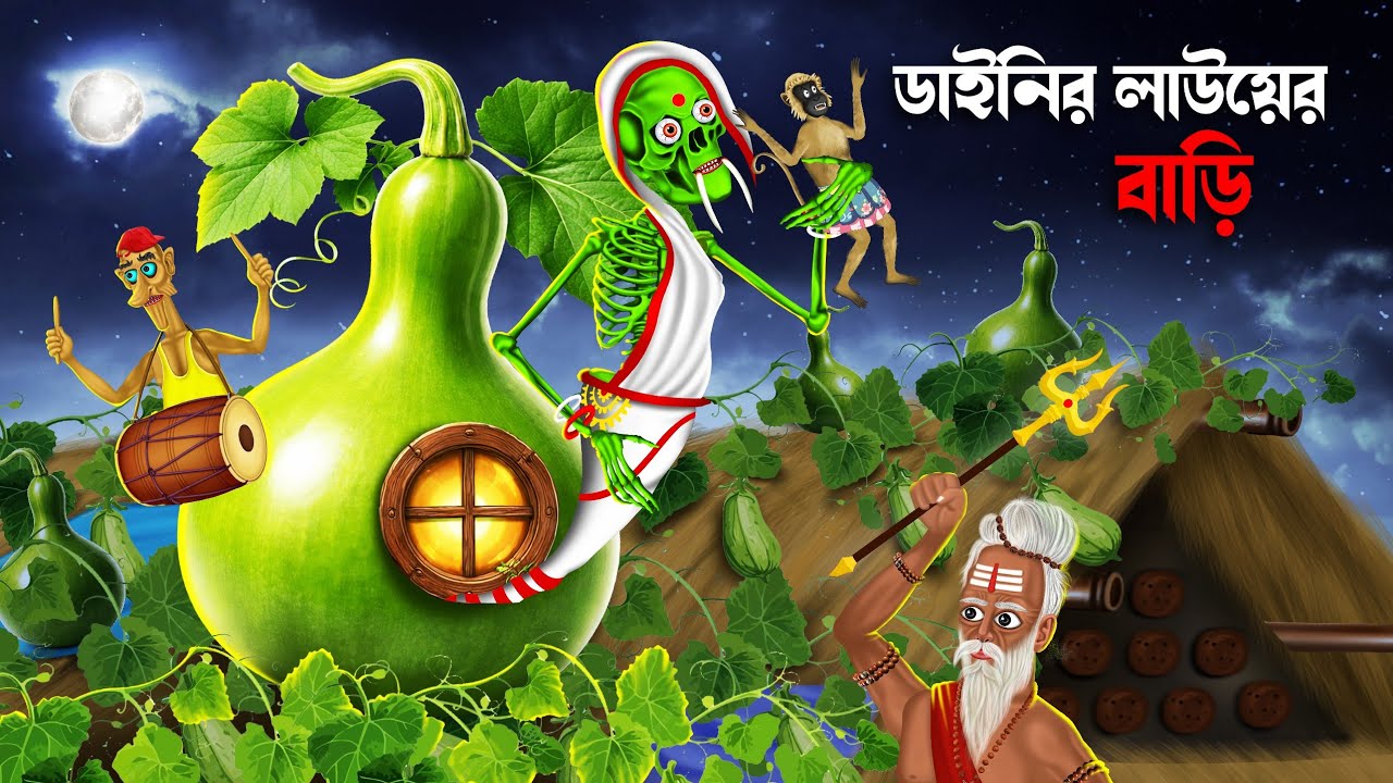 ডাইনির লাউয়ের বাড়ি | Dainir Lauyer Bari | Lau Khota Khot | Bhuter Cartoon | Daini | Bhuture Golpo