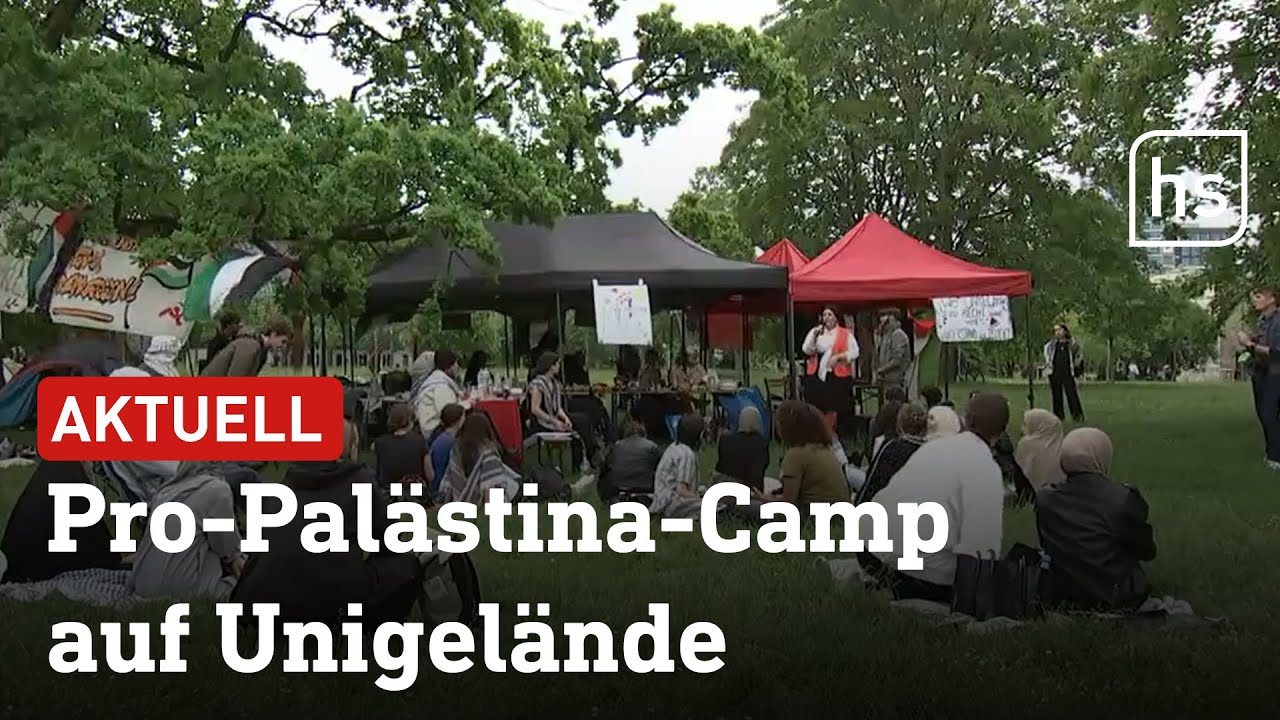Protestcamp an der Goethe-Uni in Frankfurt sorgt f&uuml;r Aufruhr | hessenschau