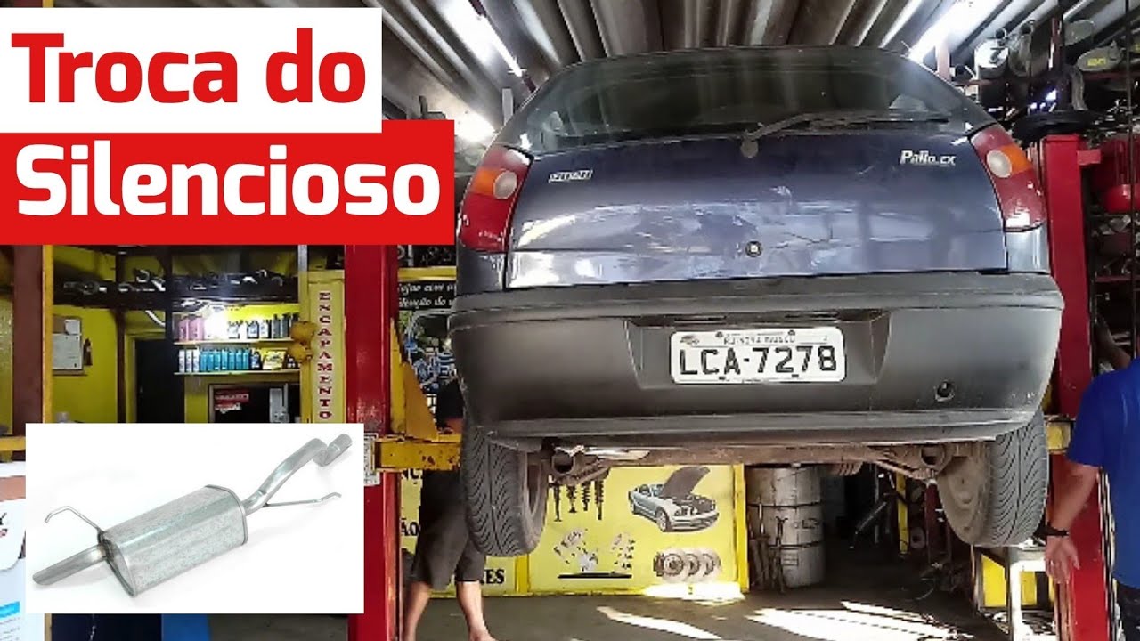 Troca do silencioso traseiro do Fiat Palio | Autos & Dicas #20
