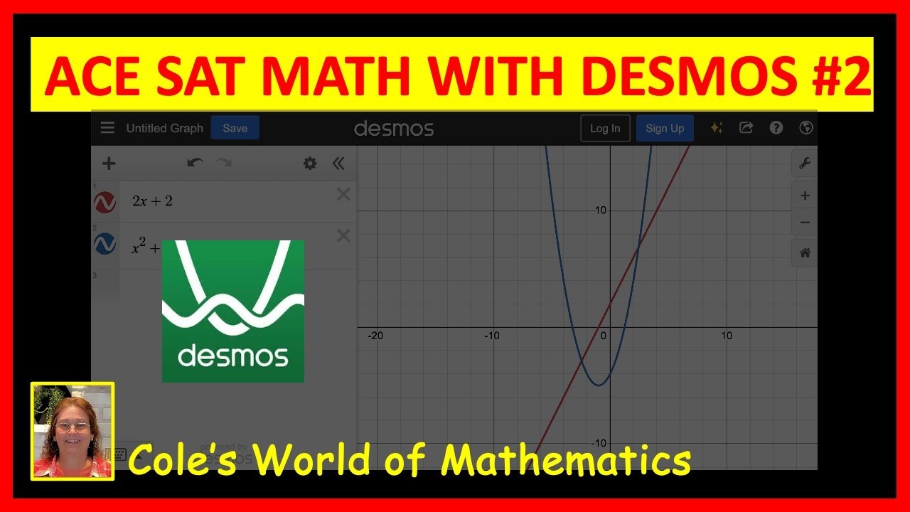 How to Use DESMOS for SAT Math: Quadratic, Exponential, and IMS/No Solution Questions