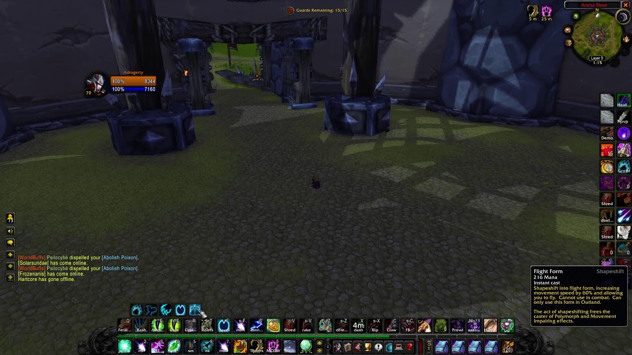 TBC Resto Druid + Warlock 2v2 Push to Gladiator | Arena Climb
