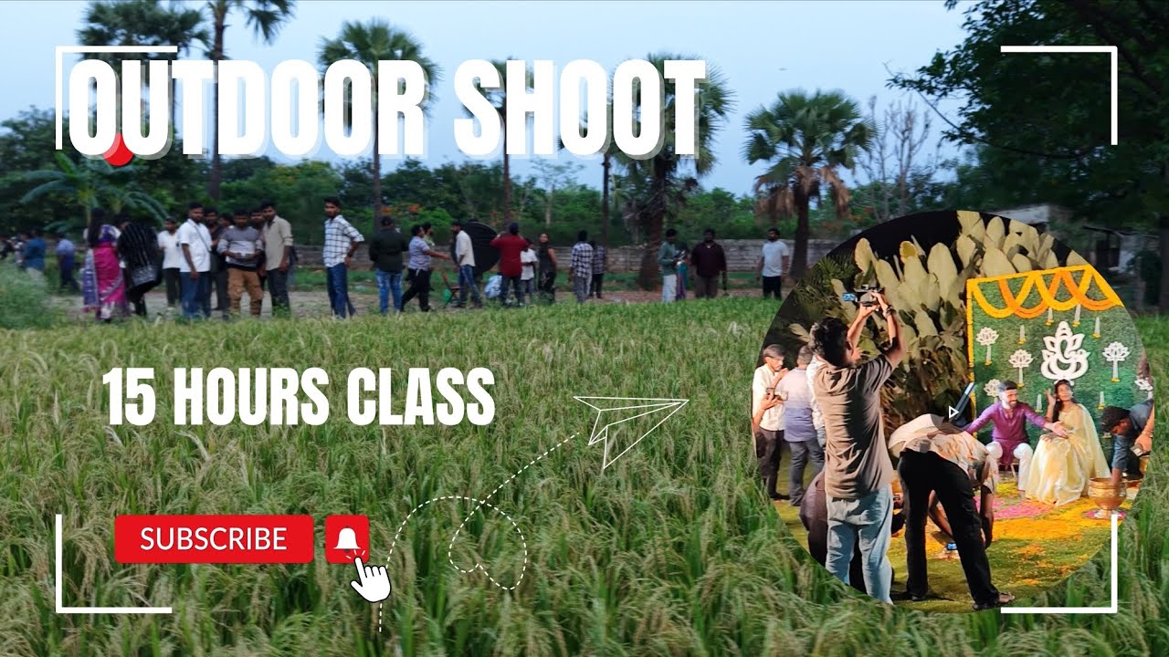 One day outdoor shoot 15 hours class Pre wedding shoot theme