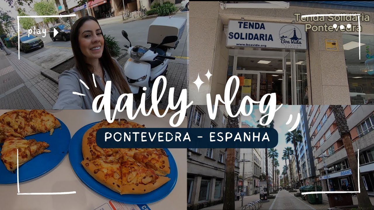 VLOG - RODÍZIO DE PIZZA DOMINO'S ESPANHA/ BRECHÓ/ LOJAS DE ARTIGOS DE SEGUNDA MÃO