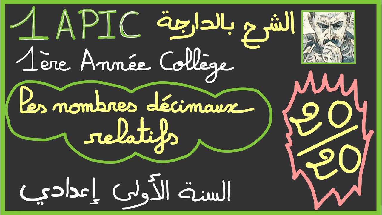 1ère année collège Biof : les nombres décimaux relatifs (الأولى إعدادي مسلك دولي)