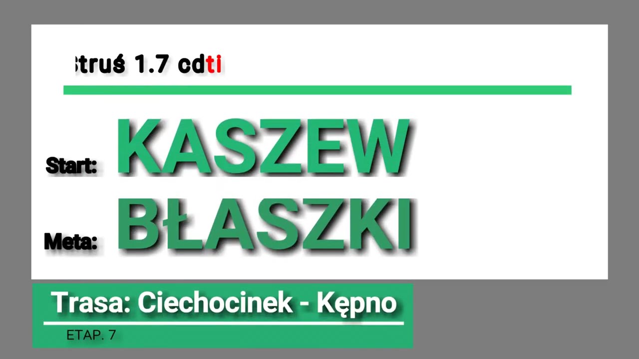 KASZEW - BŁASZKI GPS [DK12][e7 Ciechocinek-Kępno] @BoczneDrogi