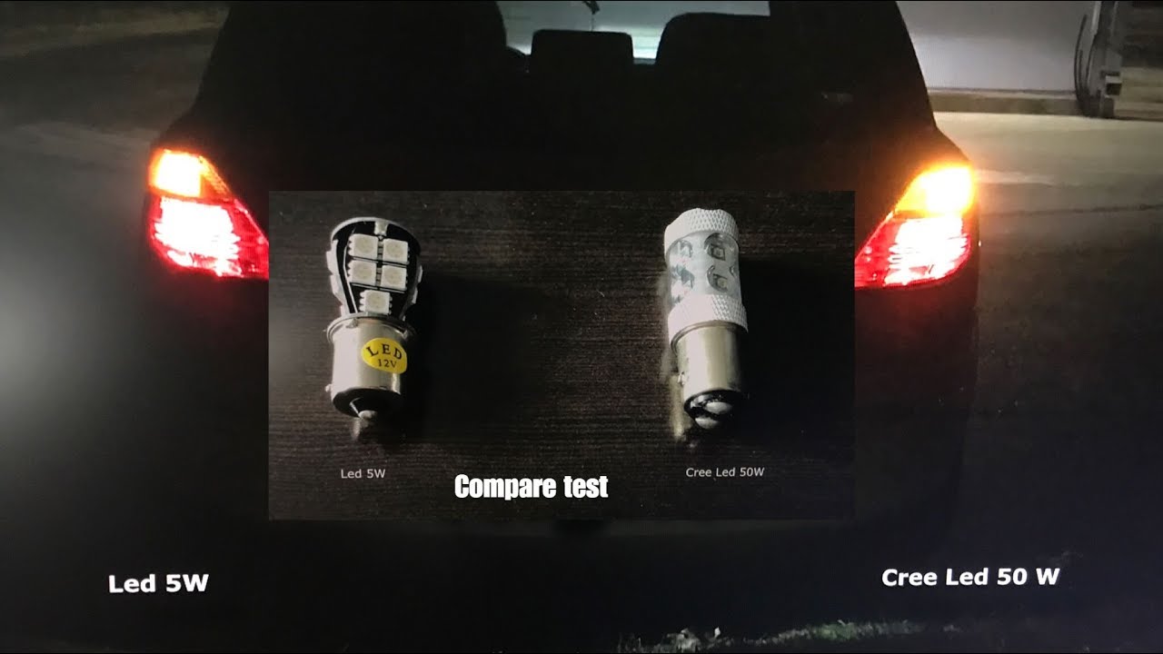 Cree Led 50W amber turn signal test
