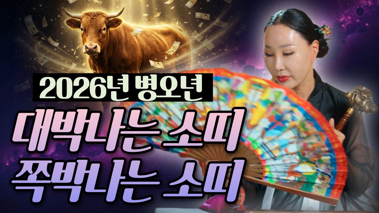 2026년 신년운세 소띠운세🐮 대박나는소띠 vs 쪽박나는소띠