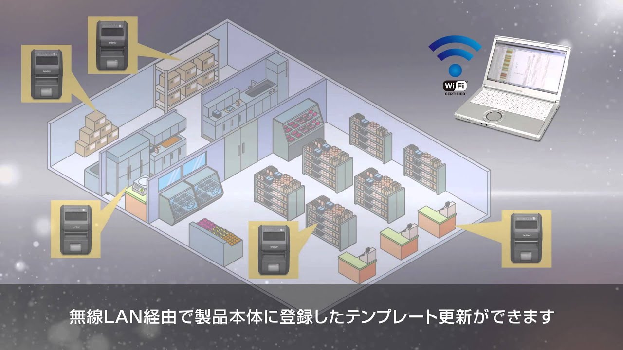 ブラザーのラベルプリンタ　RJ-3000シリーズ：キースペック
