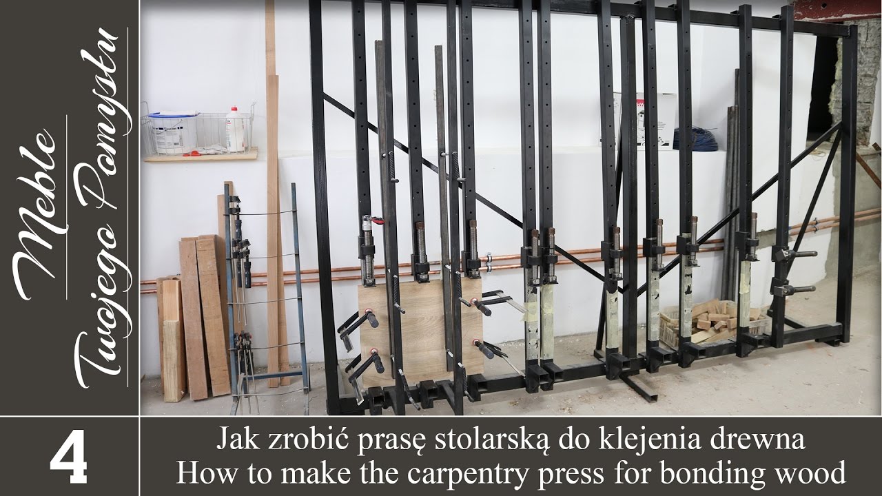 Jak zrobić prasę stolarską, ściski do klejonek / How to make the carpentry press for bonding wood