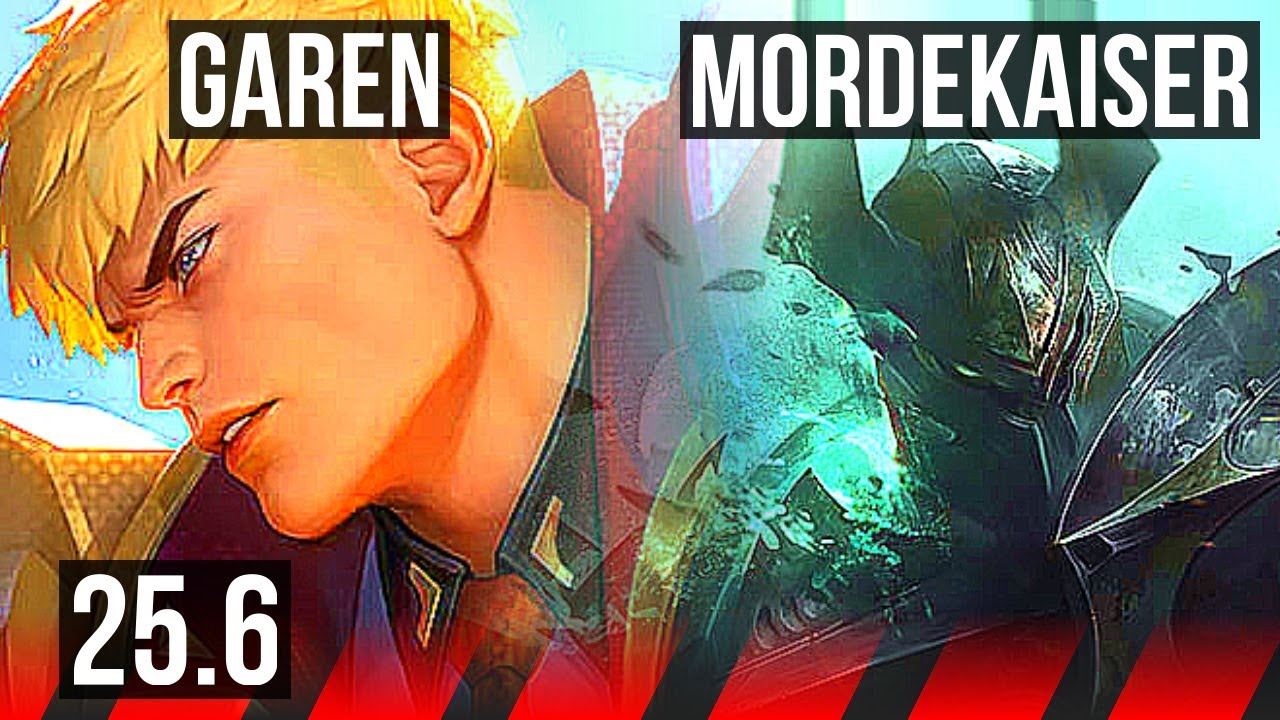 GAREN vs MORDEKAISER (TOP) | 7/1/3 | EUW Master | 25.6