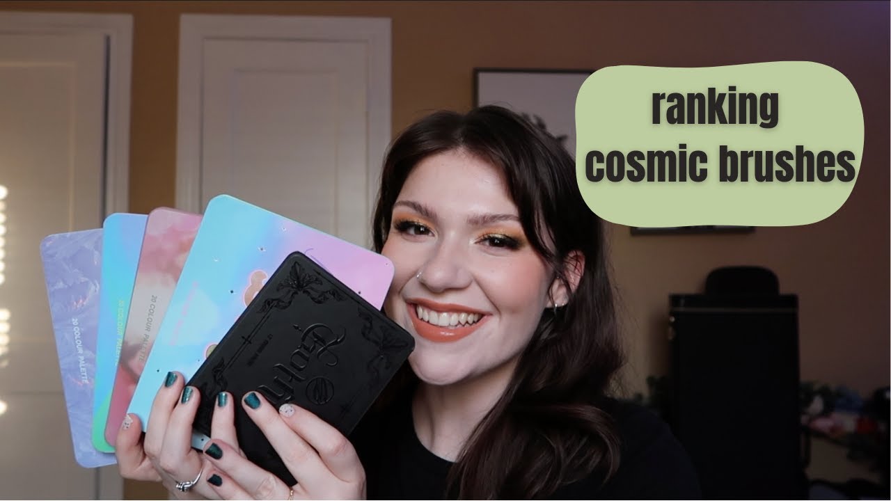 ranking my cosmic brushes palettes!
