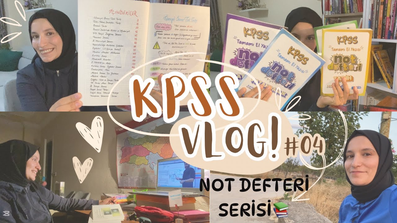 KPSS Vlog 4 | 2026 Hedefim – El Yazılı Not Defterleri Geldi | işbirliği