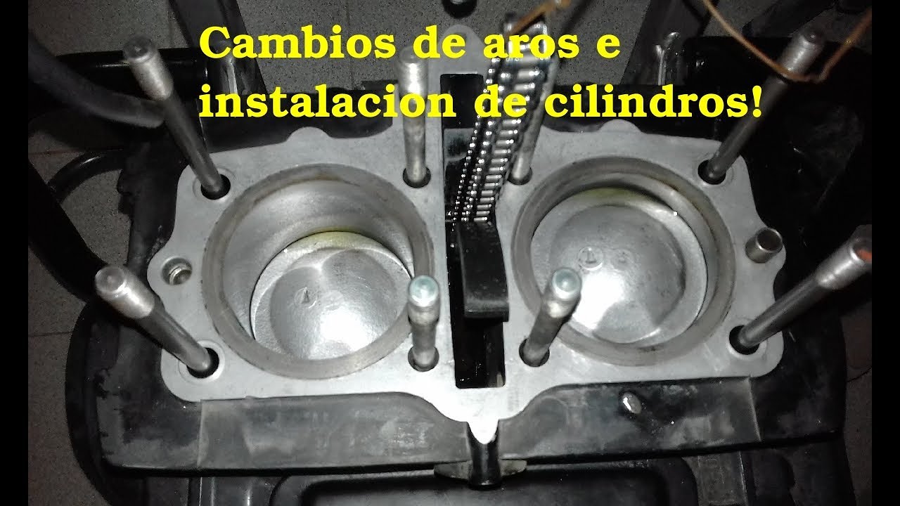 Parte2 - Cambio de aros , limpieza de pistones , bruñido de cilindros - Suzuki GS500 gs 500